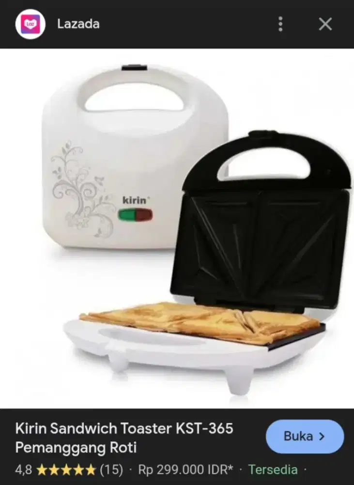 Dijual pemanggang roti listrik