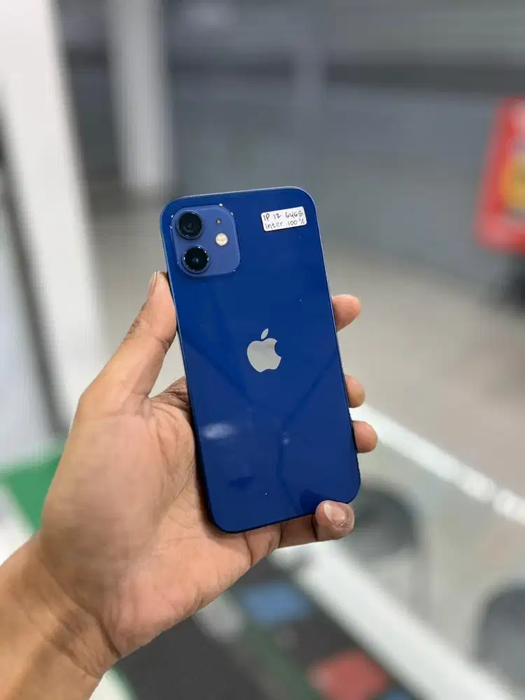 Iphone 12 basic 64gb second ex inter all operator fullset mulus