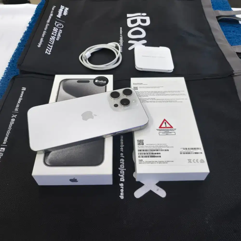 Iphone 15 Pro Max 512gb 99% perfeck like new BH 84% Ex resmi blibli