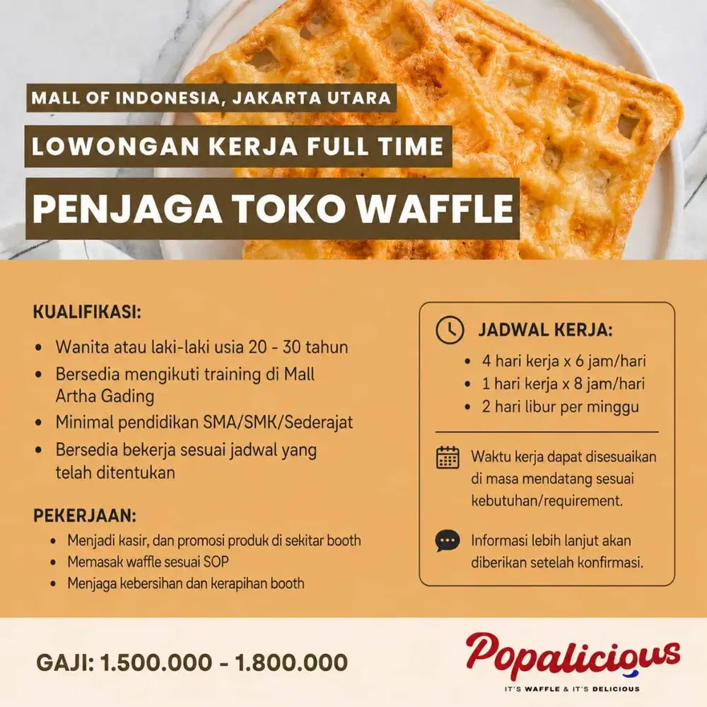Penjaga Toko Waffle