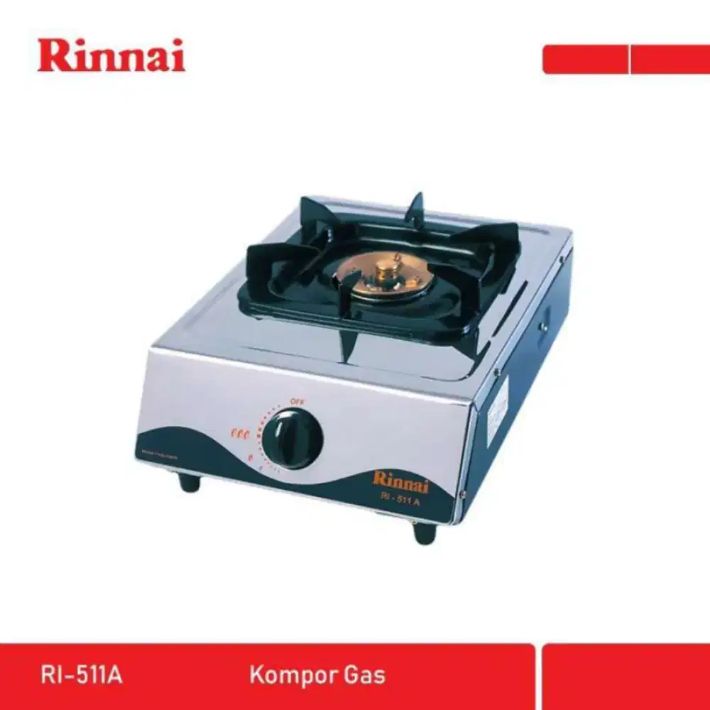 Dijual kompor gas rinai 1 tungku plus selang regulator