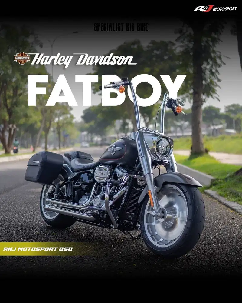 Harley Davidson Fatboy 114 Nik 2019 Special Miles 600an Knalpot Bassan