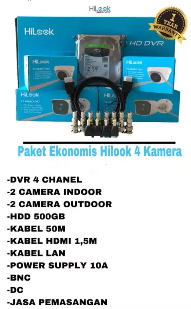 paket cctv hilook 2mp
