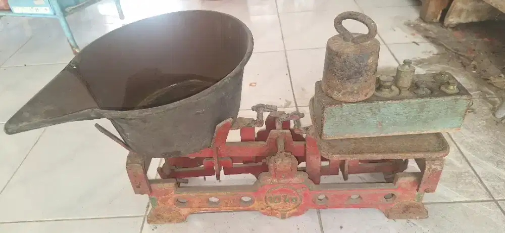 Timbangan Bebek Vintage 10 Kg Radjin - Anak Timbangan Kuningan Murni
