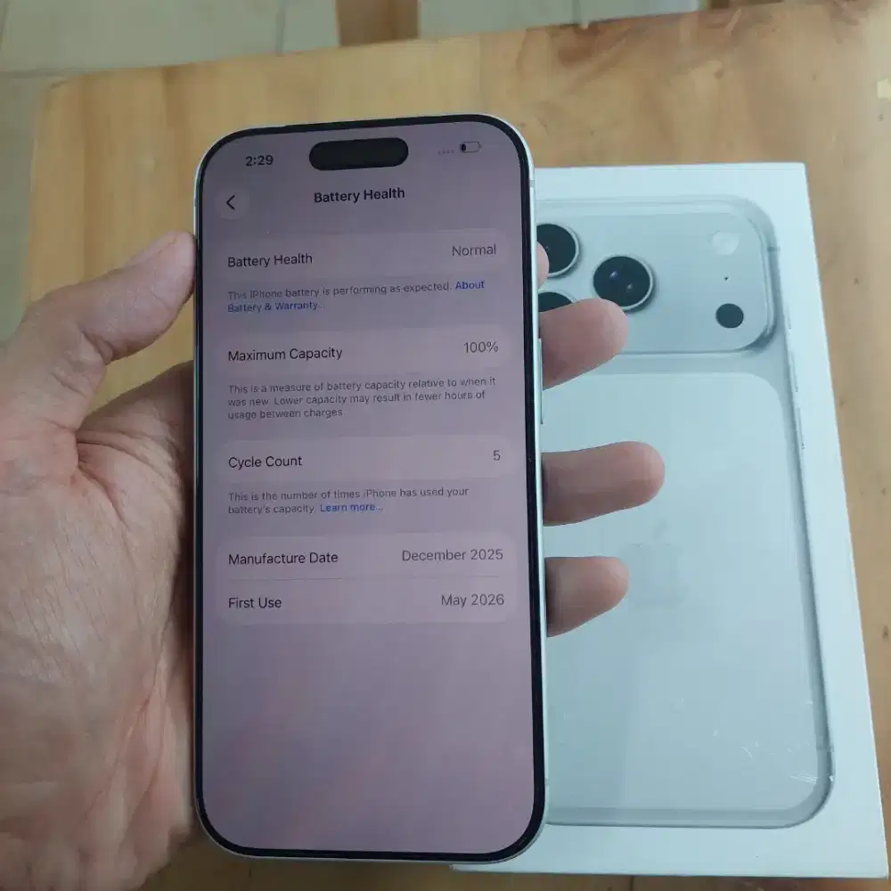 Iphone 17 Pro 1Tb Dual Sim Beacukai Second Mulus BH100%