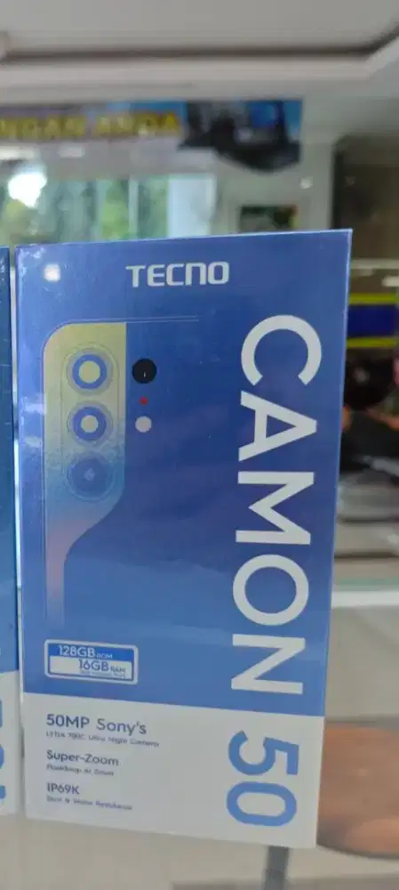 Tecno camon 50 pro ram 12gb 5G dan8/256 garansi resmi