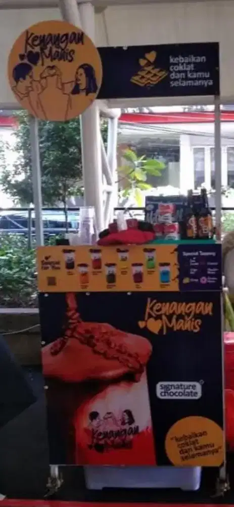 Meja lipat,bisa untuk dagang es teh