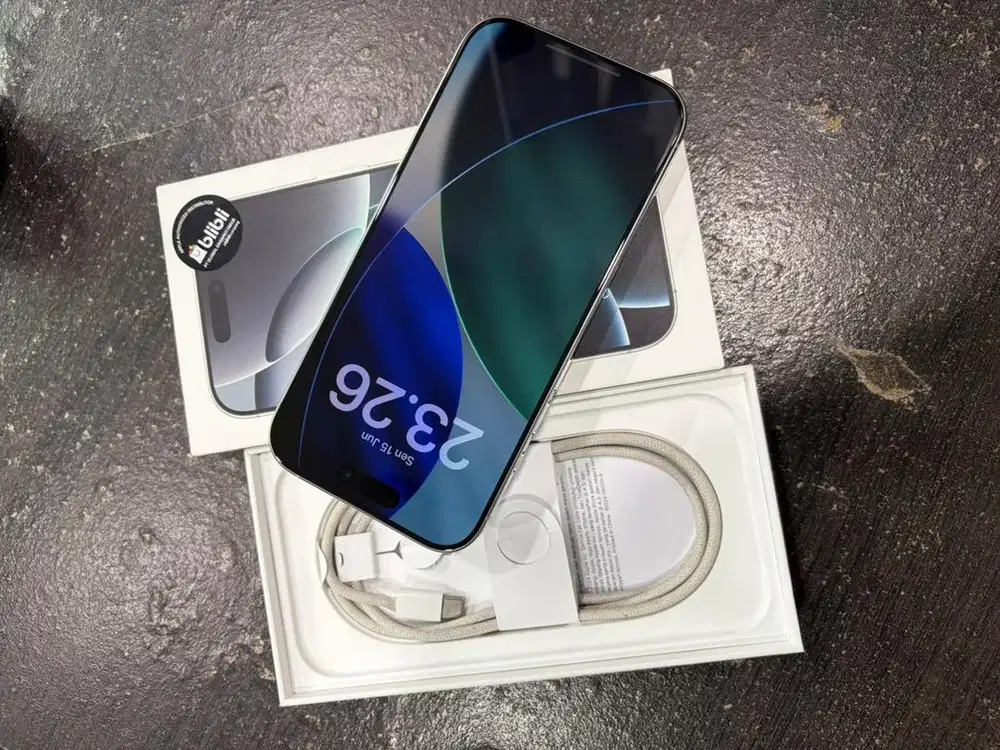 Iphone 16 pro 128gb white titanium ibox