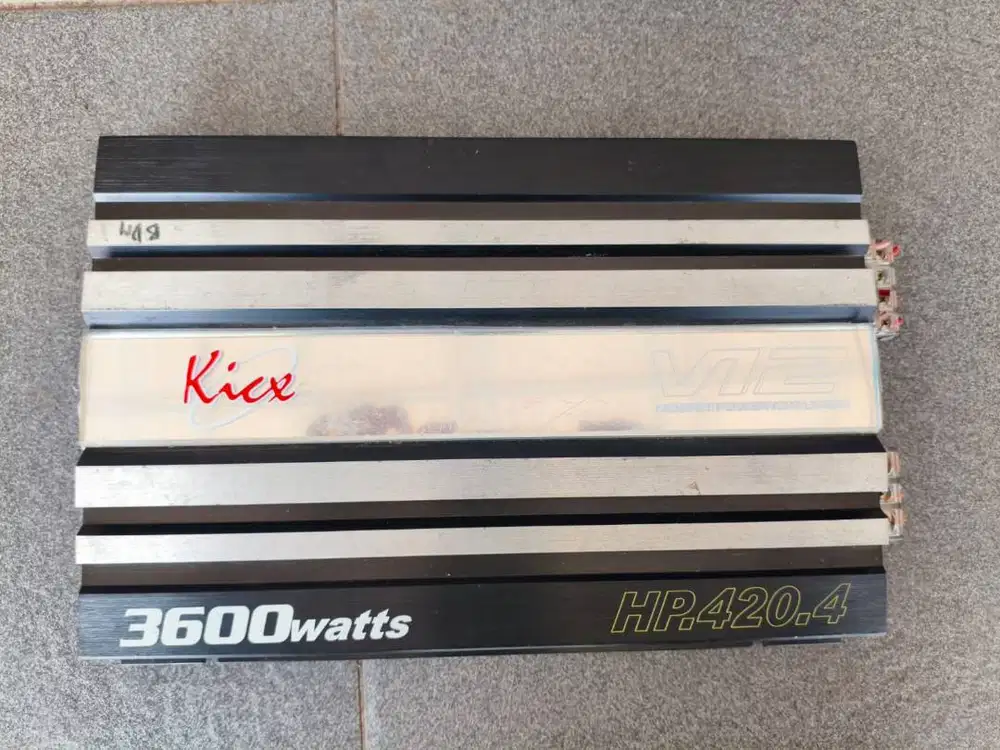 Power Amplifier Power Sound Mobil KICX V12 4 Channel 3600 Wat Original