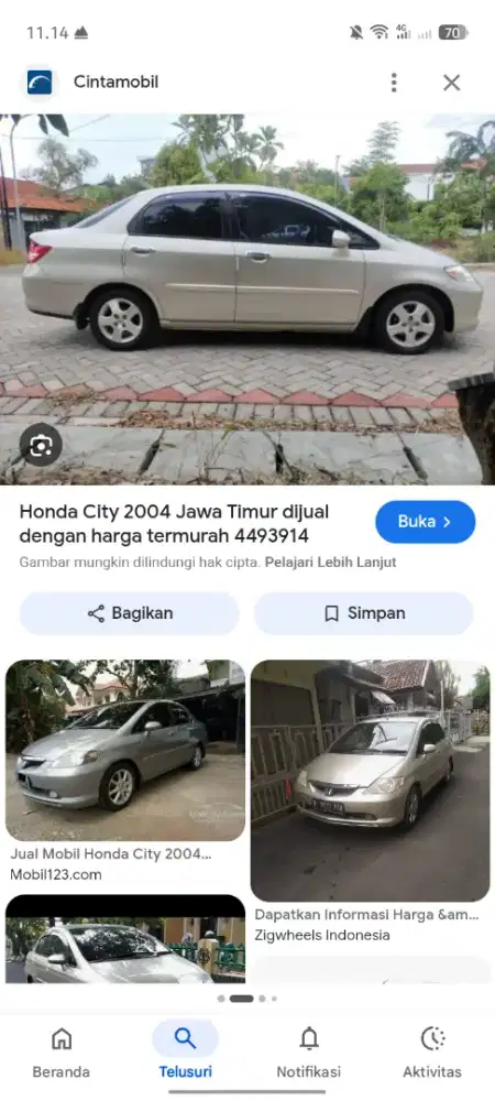 Dijual honda city