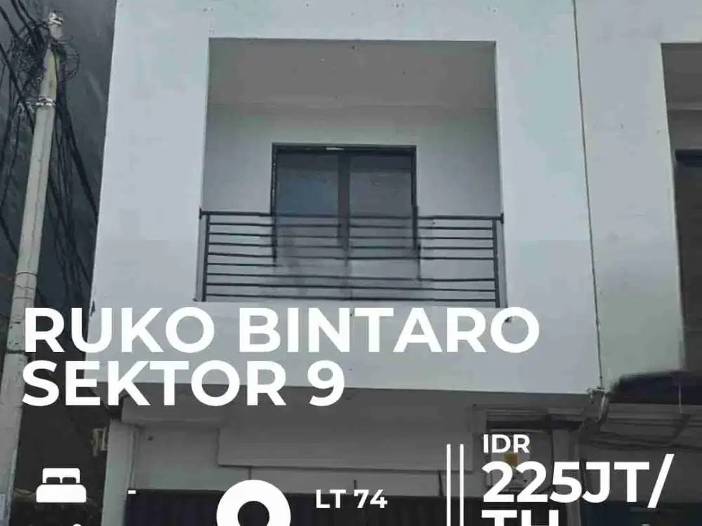 Disewakan ruko Jombang Raya Bintaro, lokasi strategis