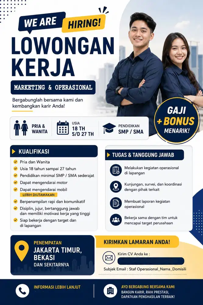 MARKETING DAN STAF OPERASIONAL