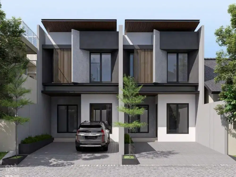 Rumah Manyar Jaya  NEW GRESS MINIMALIS  STRATEGIS BAGUS Row Jalan Lebar 3 Mobil Car Port 2 Mobil Jejer