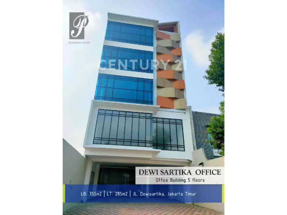 DIJUAL GEDUNG BARU 5 LANTAI+ LANTAI DAK DAERAH STRATEGIS JAKTIM