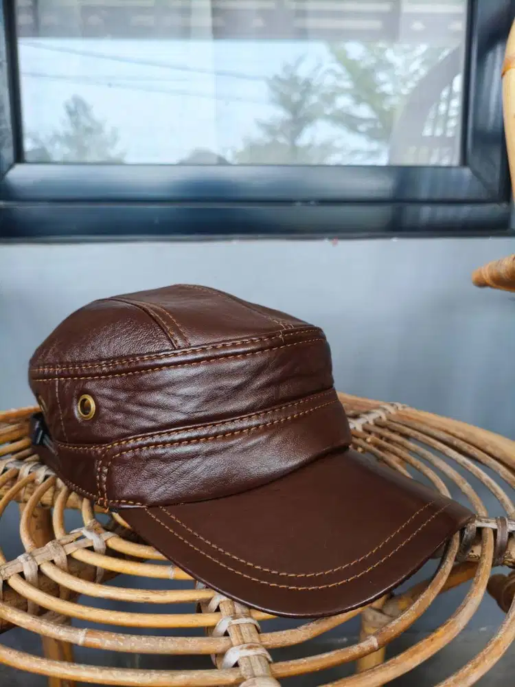 Topi Kul it Asli Dom ba Garut Topi Komando Pria Warna Coke lat Tua Bro