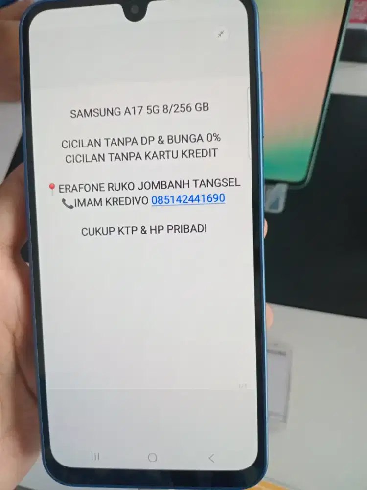 SAMSUNG A17 5G 8/256 GB CICILAN TANPA DP