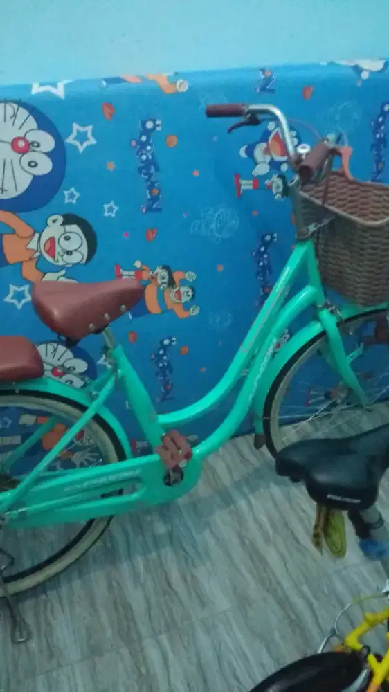 sepeda phoneik original hijau tosca uk 26 gk prnah dipakai dr baru