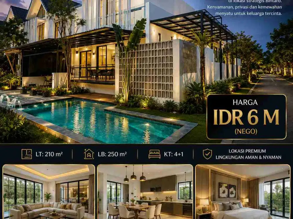 Discovery Bintaro jaya kolam renang Hoek siap huni jual cepat