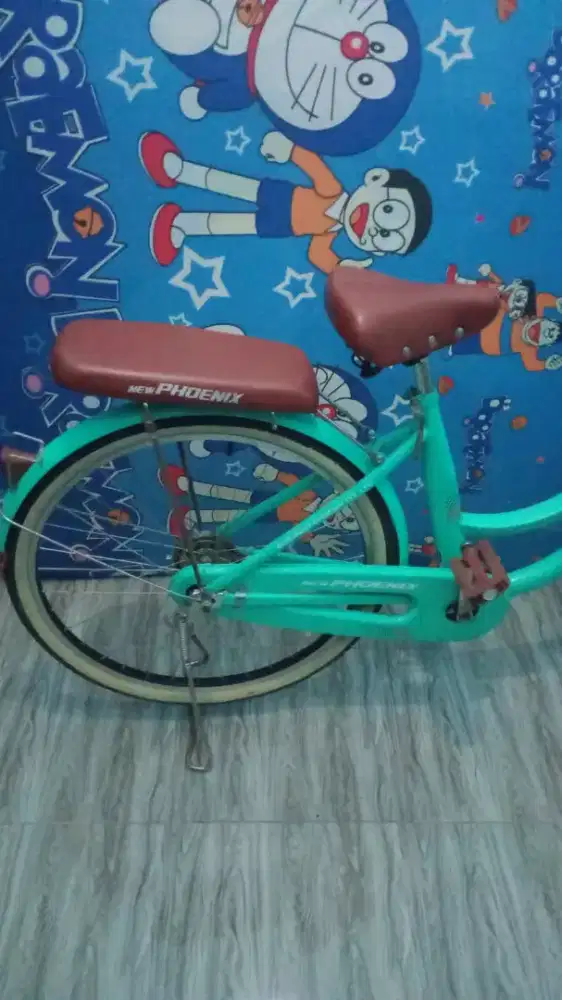 sepeda mini phoenik hijau tosca original gk prnah dipakai dr baru