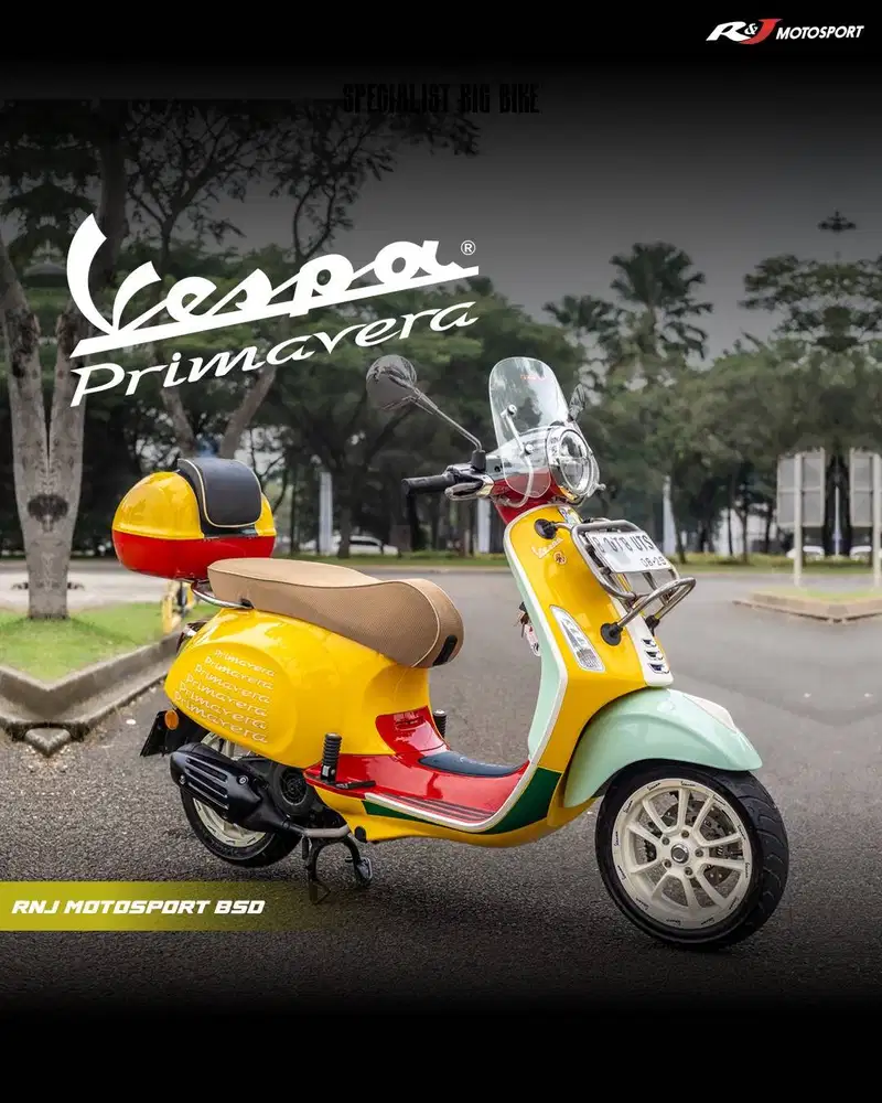 Vespa Primavera Iget 150 ABS Nik 2019 Sean wotherspoon Modif