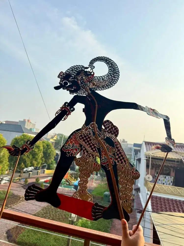 Jual Wayang Kulit Tokoh Bima & Gatotkaca