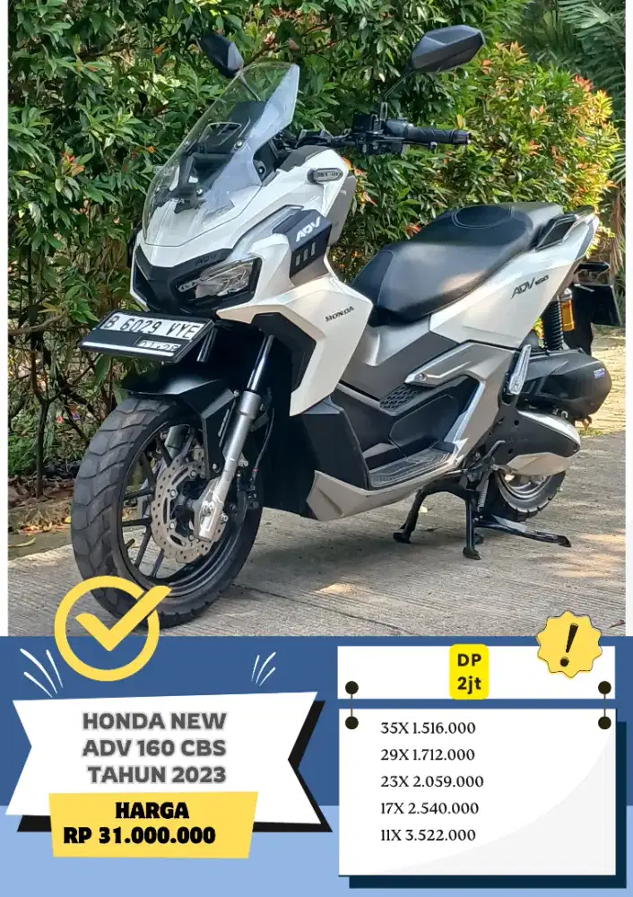 Honda New ADV 160 CBS Tahun 2023 KM 14rb