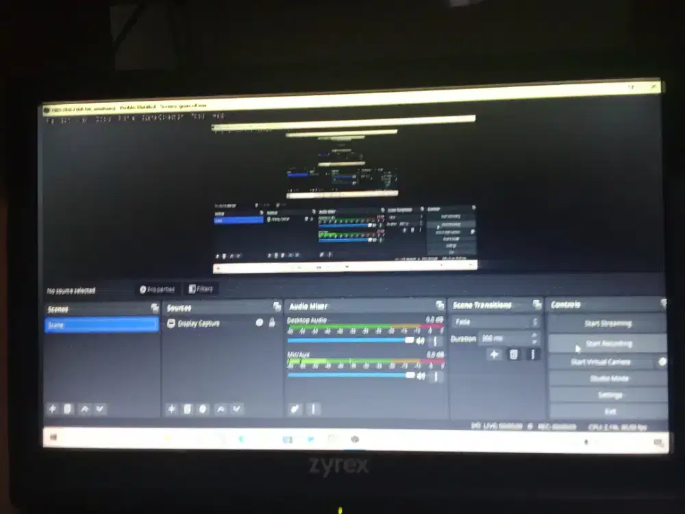 Monitor Zyrex 16 inch 60HZ