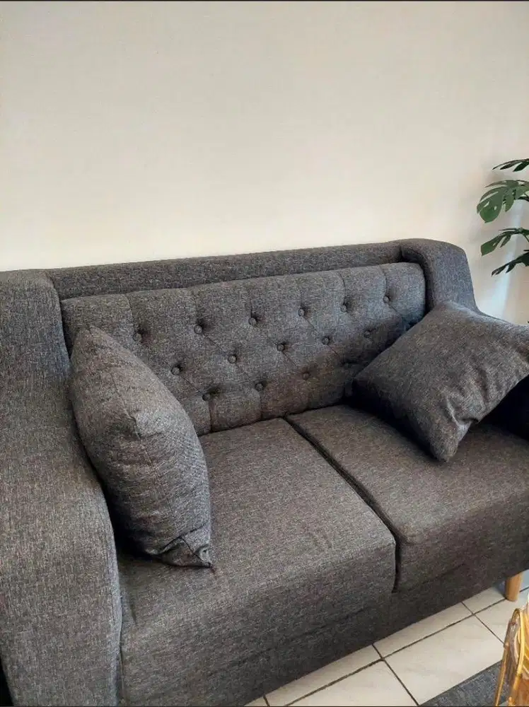 Sofa Set 4 Seat (2-1-1) Kaki Kayu