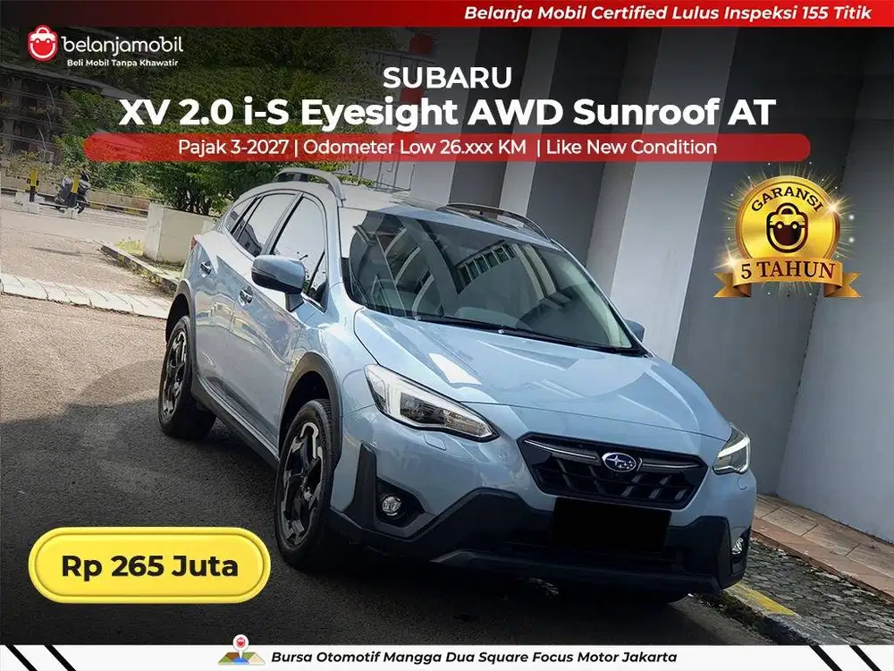 [ LOW KM 26RB ] Subaru XV 2.0 i-S Eyesight AWD AT 2022/2023