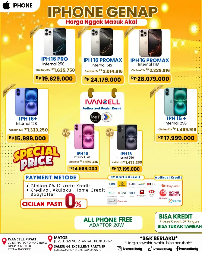 IPHONE 16 128 GB NEW PROMO SPESIAL