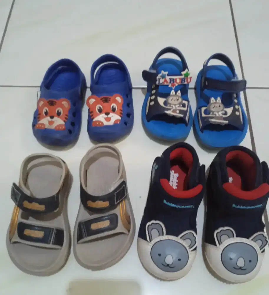 Baju celana topi sendal sepatu anak xowok usia 1 - 3 tahun borong aja