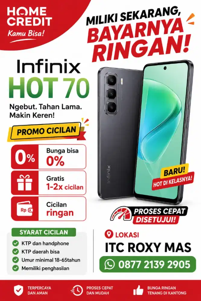 Kredit Infinix hot 70