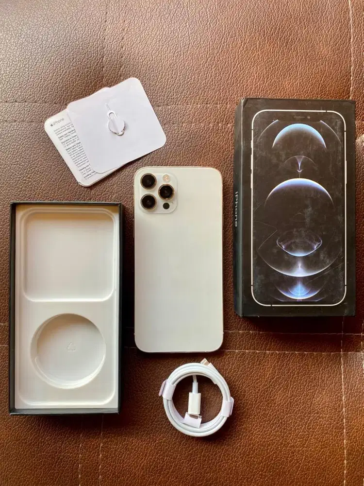 iPhone 12 Pro Max 256GB Silver beacukai dual sim