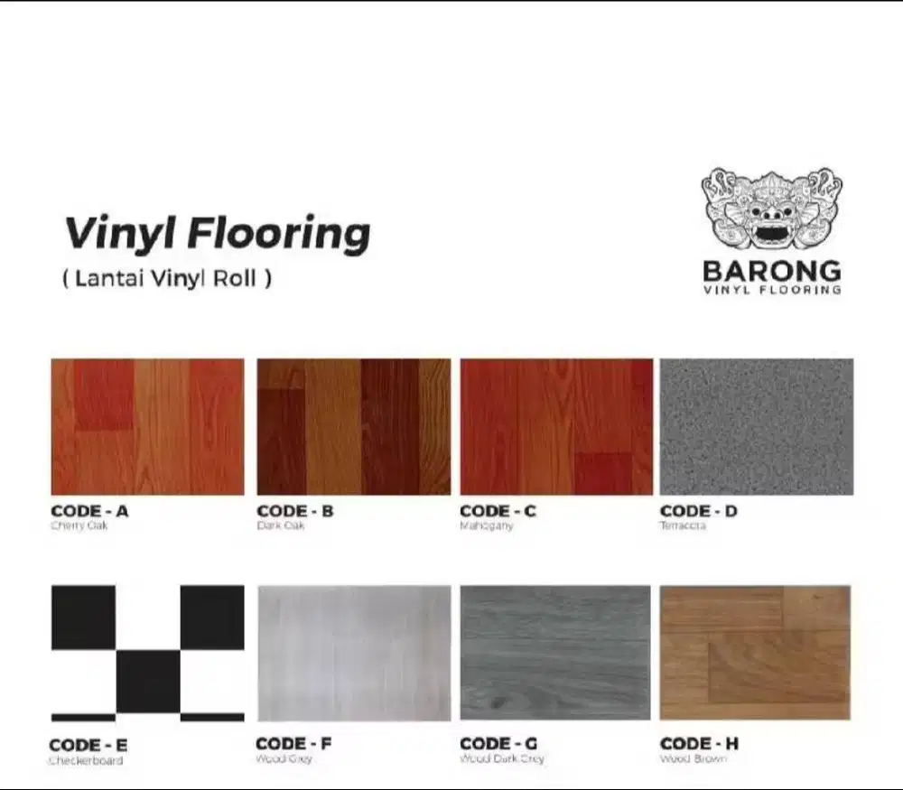 VINYL ROLL BARONG/ LANTAI VINYL ROLL/ MOTIF MENARIK/ Modern