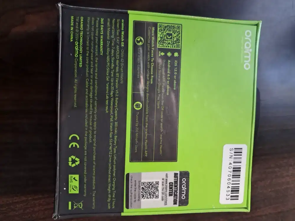 smartwatch oraimo osw-42