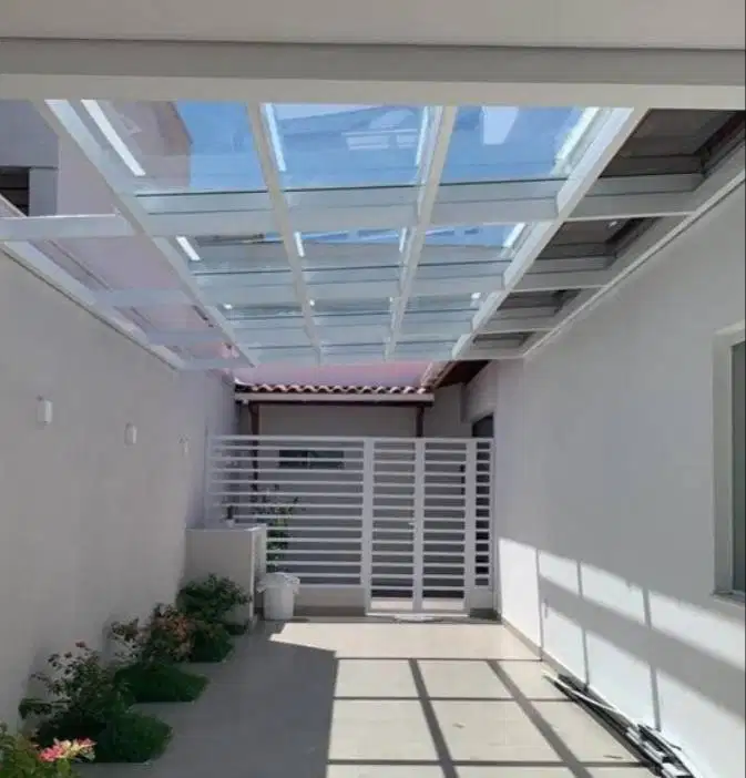 Canopy Minimalis Transparan Clean Polycarbonate