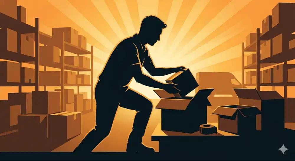 Packing dan Shipping online