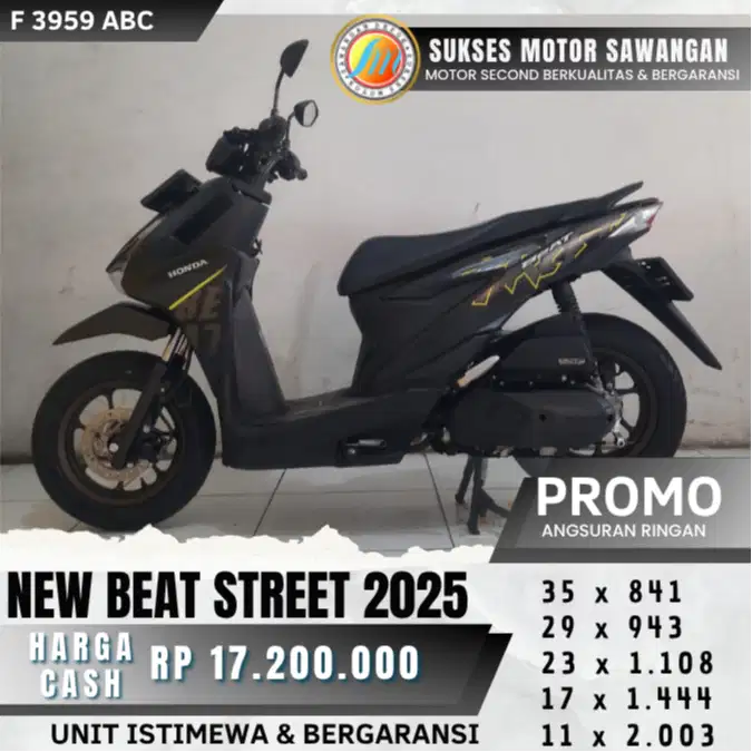 MULUS HONDA NEW BEAT STREET TH 2025 ISTIMEWA BISA CASH KREDIT GARANSI