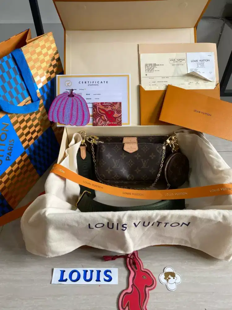 Nego Preloved Multi Pochette Accessoires Khaki Monogran Authentic