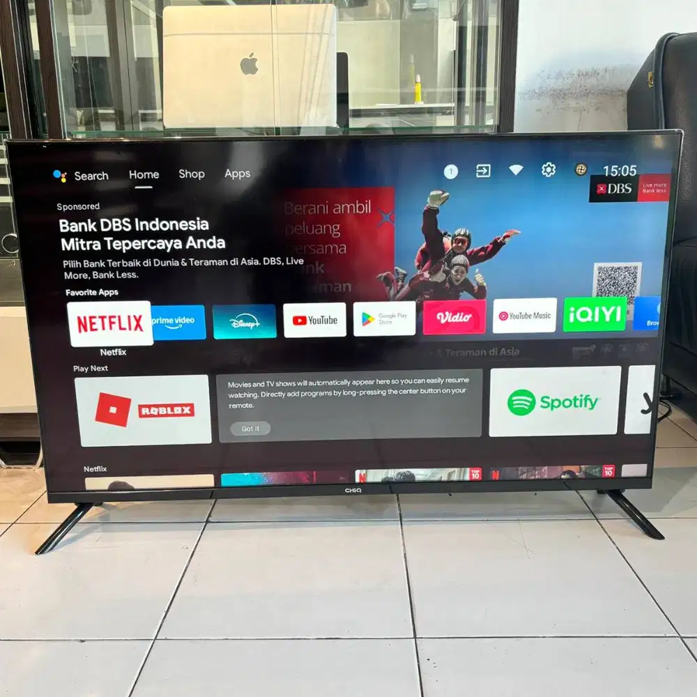 CHIQ 40 Inch Android TV – Smart TV Digital, YouTube Netflix Lancar