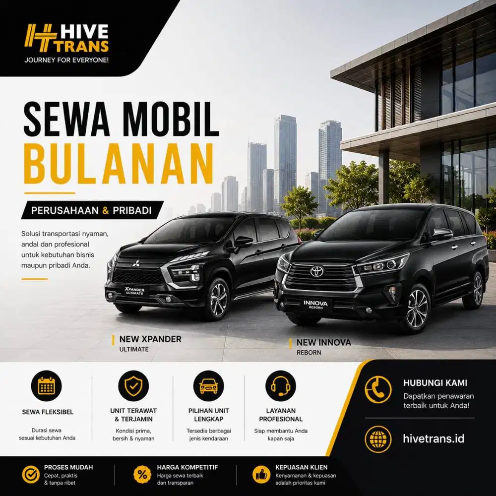 SEWA RENTAL MOBIL BULANAN MATIC LEPAS KUNCI