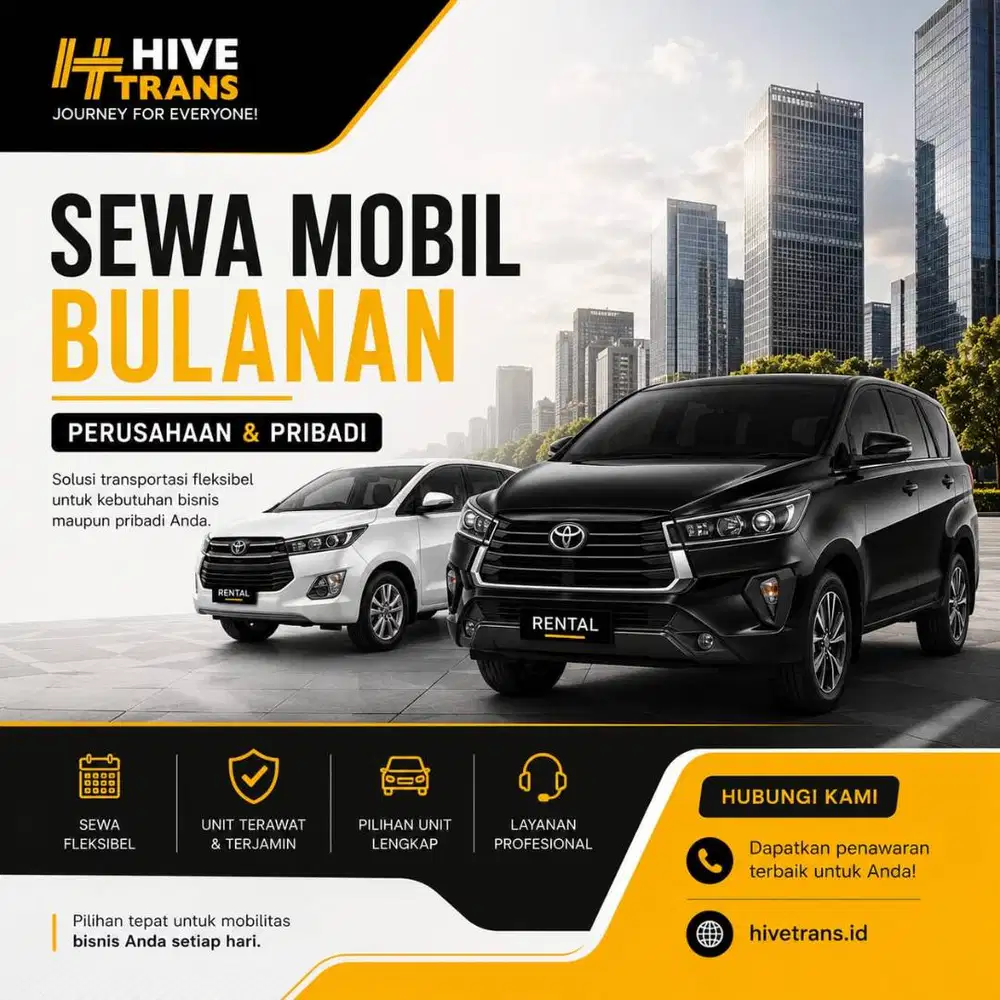 RENTAL SEWA MOBIL BULANAN MATIC LEPAS KUNCI