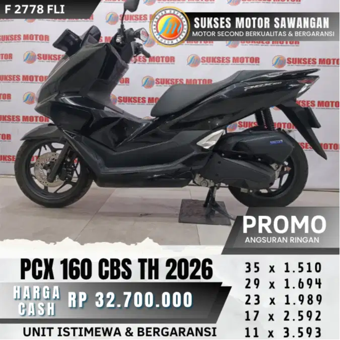 ISTIMEWA PCX NEW 160 CBS TH 2026 UNIT MULUS BISA CASH KREDIT GARANSI