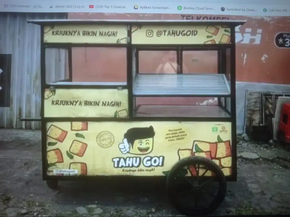 Jual gerobak siap pakai