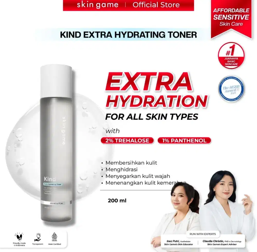 Skin Game Kind Extra Hydrating Toner 200ml