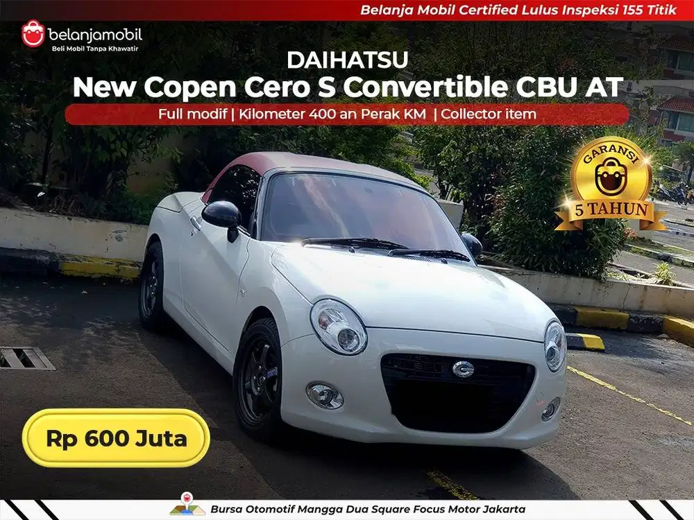 [ ODO 400 PERAK KM ] Daihatsu Copen Cero S Convertible CBU 2026 2025
