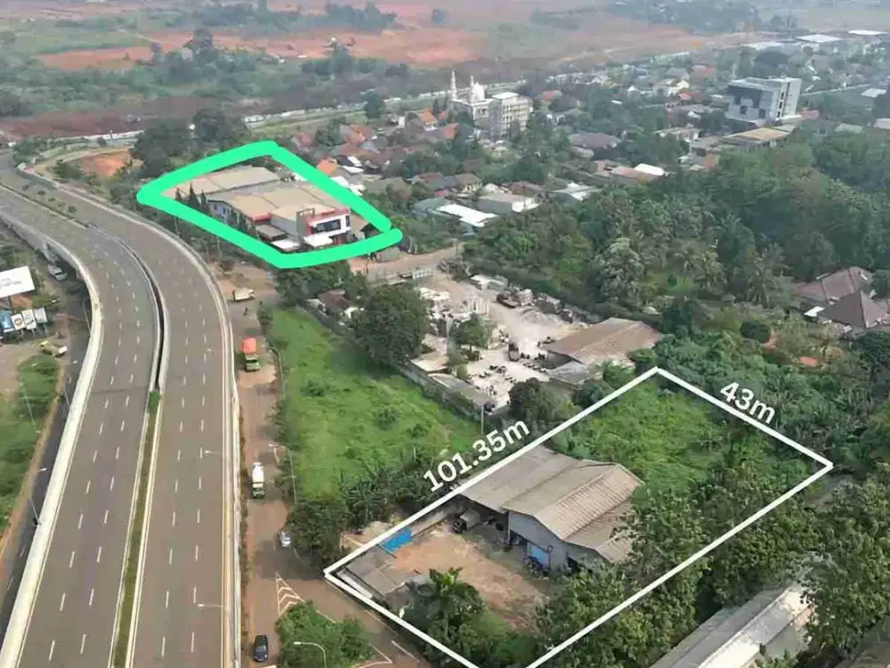 Dijual Gudang strategis akses container