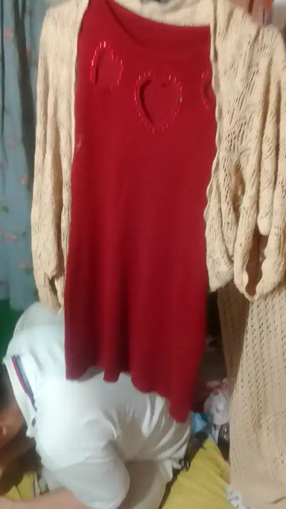 Di jual daster rajut plus dalamannya