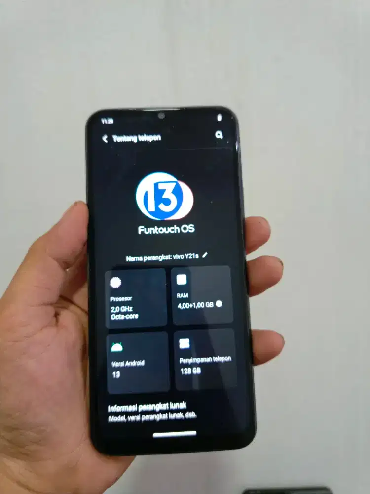 Vivo y21s 4/128 hp casan siap pakai