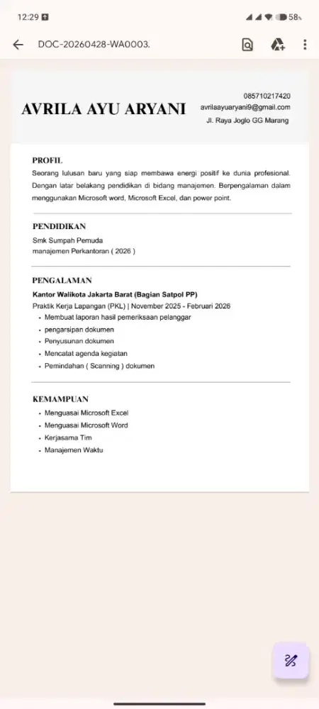 cari pekerjaan admin atau packing